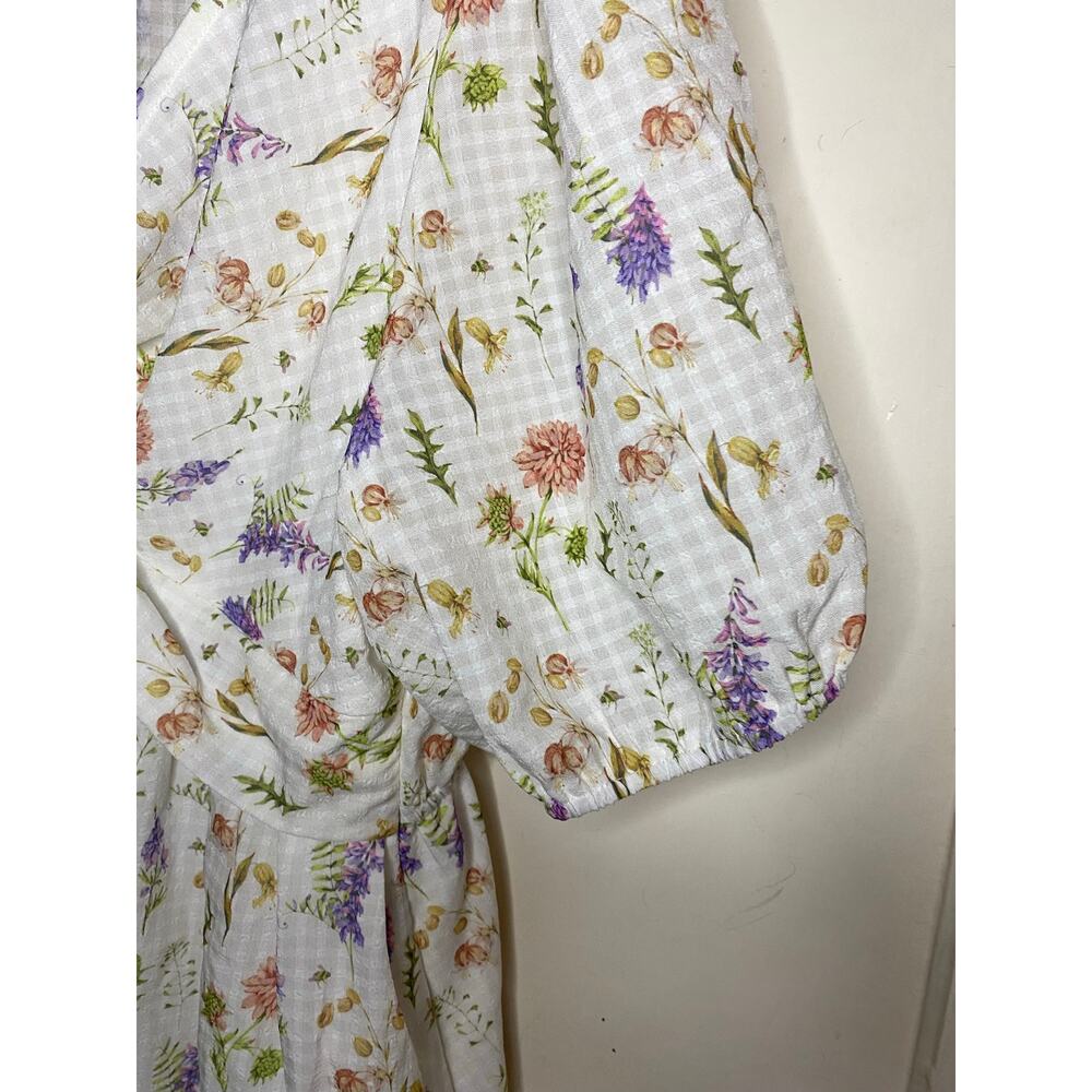 Vintage Andrade 100% cotton whimsy Floral dress with pockets - Picture 6 of 11